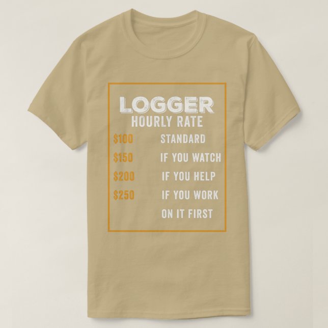 Camiseta Idea de regalo divertida para Logger 1 (Diseño del anverso)