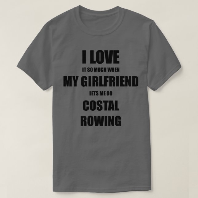 Camiseta Idea de regalo divertida para novio que amo (Diseño del anverso)