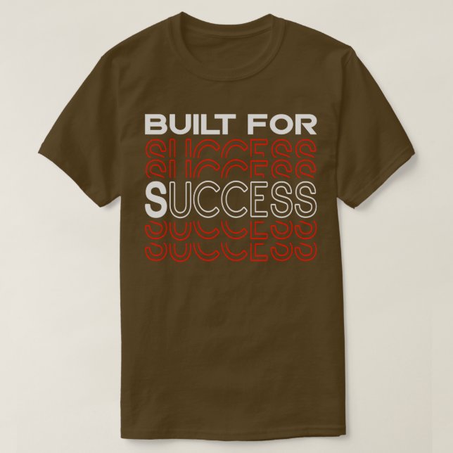 Camiseta Idea De Regalo Emprendedor Creada Para El Éxito (Diseño del anverso)