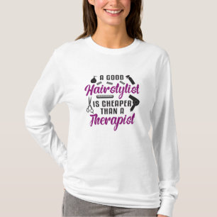 Camiseta Idea de regalo estilista de barbería estilizada pa