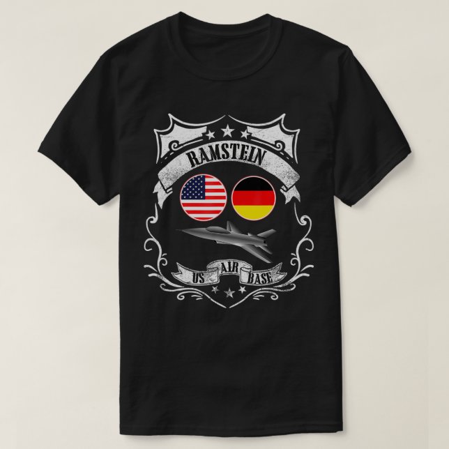 Camiseta Idea de regalo militar de la Base Aérea Ramstein (Diseño del anverso)