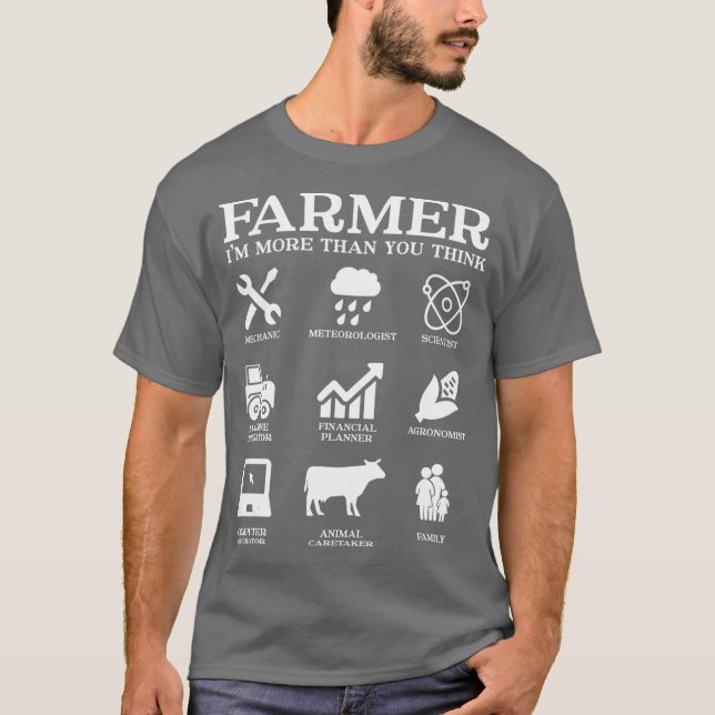 Camiseta Idea de regalo para granjeros Patriótico de la agr (Anverso)