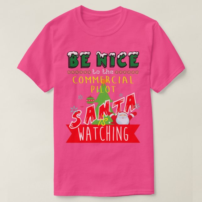 Camiseta Idea de regalo para Navidades de navidad en piloto (Diseño del anverso)