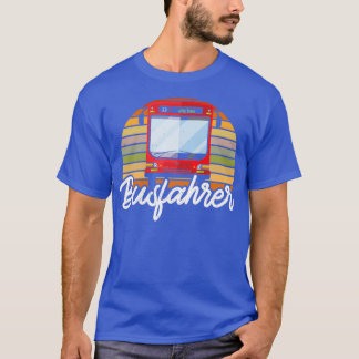 Camiseta idea de regalo vintage para conductores de autobús
