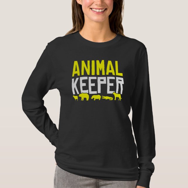 Camiseta Idea de responsable de la conservación de animales (Anverso)