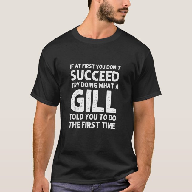 Camiseta Idea de Reunión de Cumpleaños de Gill Surname Fami (Anverso)