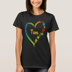 Camiseta idea de rompecabezas del corazón de conciencia del