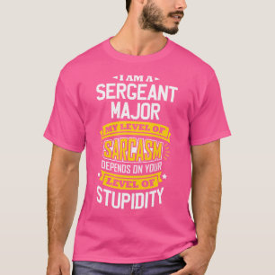 Camiseta Idea de sargentos mayores Chiste divertido sarcasm