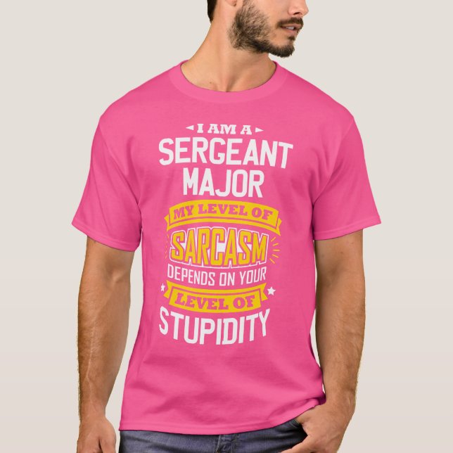 Camiseta Idea de sargentos mayores Chiste divertido sarcasm (Anverso)