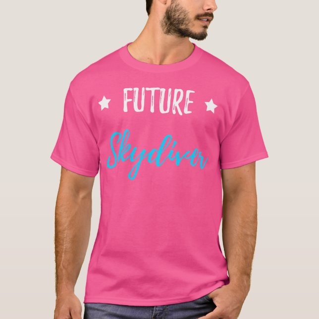 Camiseta Idea de Skydiver divertida en el futuro (Anverso)