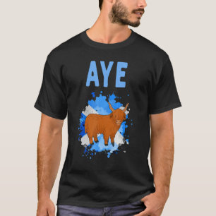 Camiseta Idea De Vaca En La Altiplano De Escocia De Aye Par