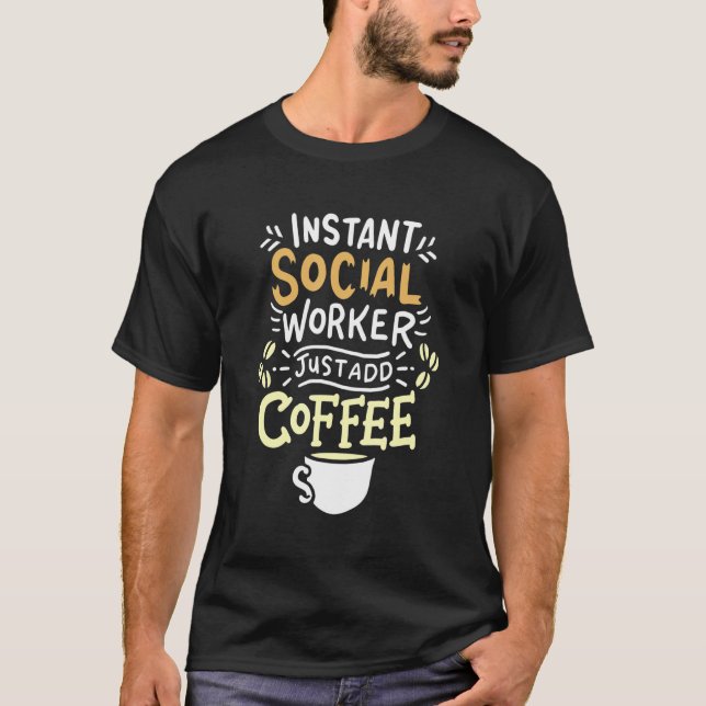 Camiseta Idea de Voluntario de Café para Trabajadores Socia (Anverso)