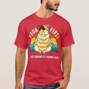 Camiseta Idea de yoga en Bulldog inglés