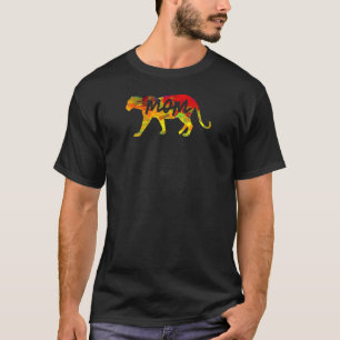 Camiseta Idea Del Día De La Madre Mujer León Madre En El Co