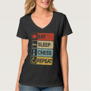 Camiseta Idea del jugador de ajedrez Tema de estrategia de