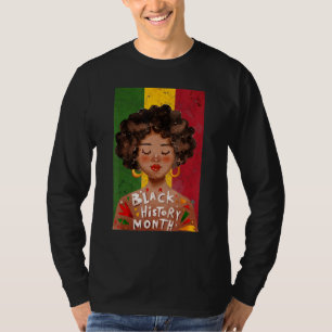 Camiseta Idea del Mes de Historia Negra Afro Vintage
