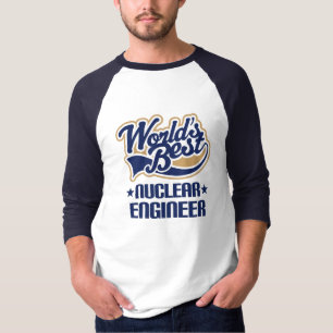 Camiseta Idea del regalo para el ingeniero nuclear (mundos