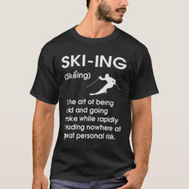 Camiseta Idea divertida de definición de esquí para camiset