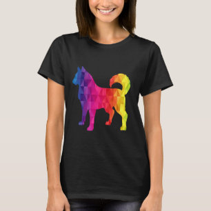 Camiseta Idea divertida de la chica siberiana Husky Poly: M