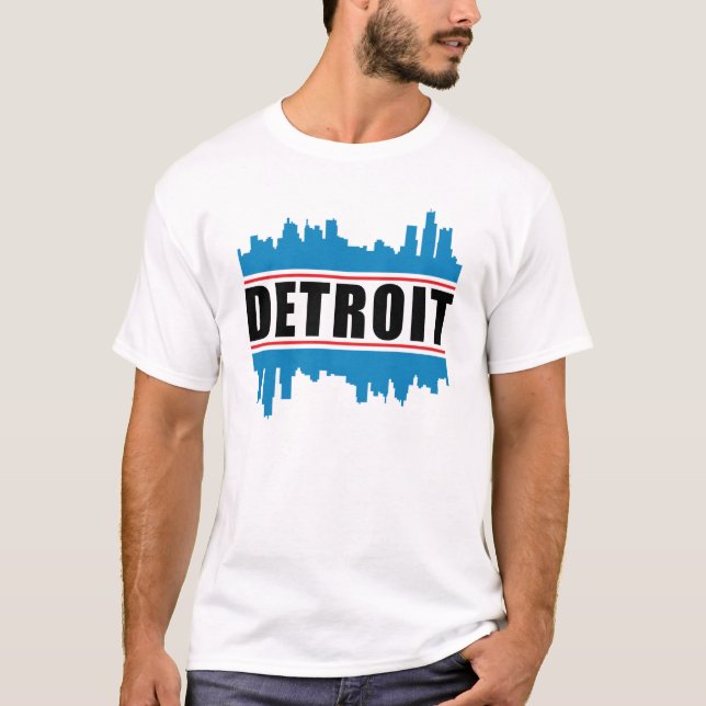 Camiseta Idea divertida de regalo de Detroit USA City Citys (Anverso)
