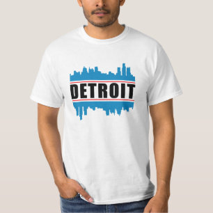 Camiseta Idea divertida de regalo de Detroit USA City Skyli
