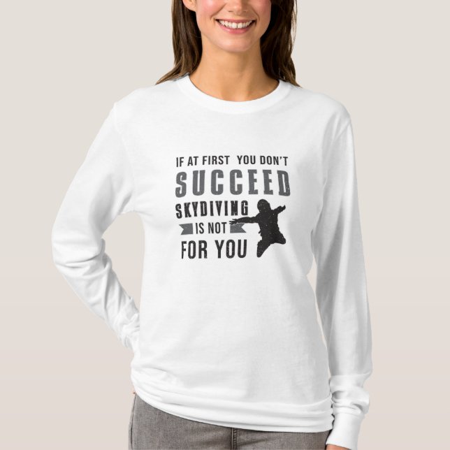 Camiseta Idea divertida de regalo de paracaidismo en Skydiv (Anverso)