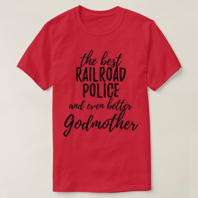 Camiseta Idea divertida de regalo para Godp de la policía f (Diseño del anverso)