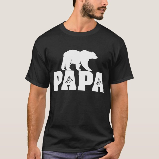 Camiseta Idea divertida del día de padre del regalo del oso (Anverso)