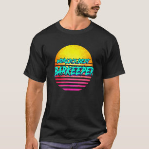 Camiseta Idea estilo de barman de los años 1980 para porter