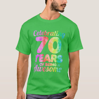 Camiseta Idea para el 70 cumpleaños celebrando 70 años de s