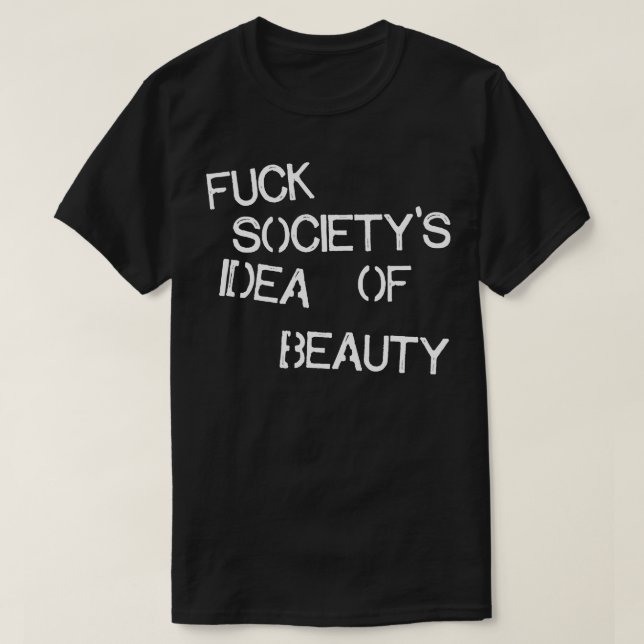 Camiseta Idea social de la belleza (Diseño del anverso)