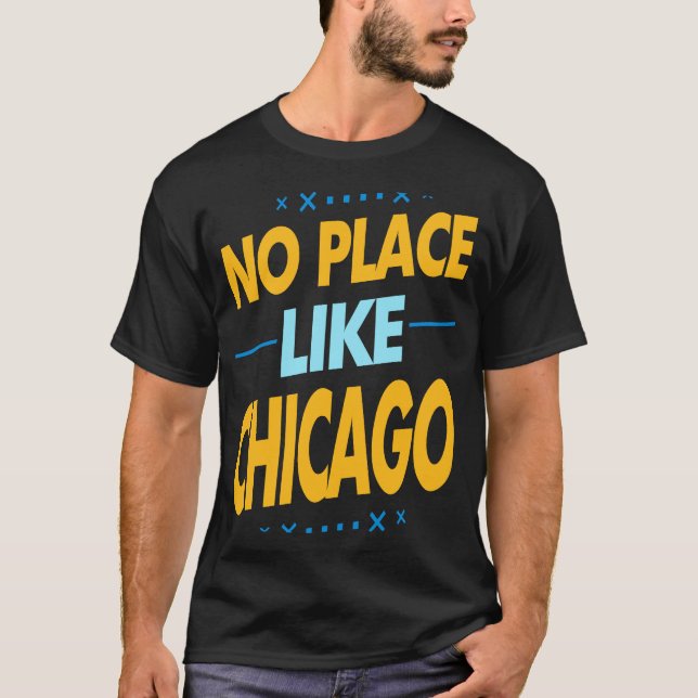 Camiseta idea turística de chicago para illionoise souven (Anverso)