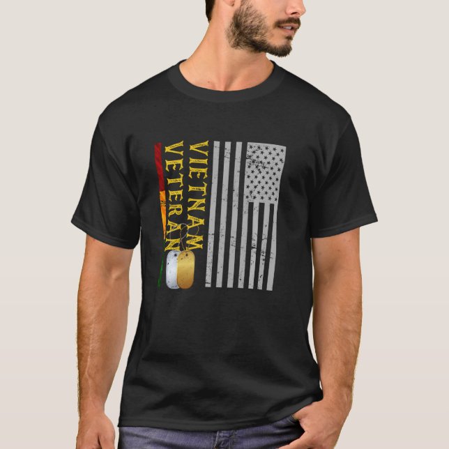 Camiseta Idea Veterana de Vietnam: Soldado del Orgullo Esta (Anverso)