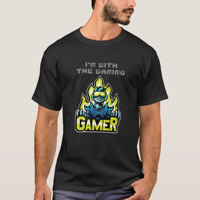 Camiseta Idea Virtual VR Gaming Para Jugadores Funny Vi (Anverso)
