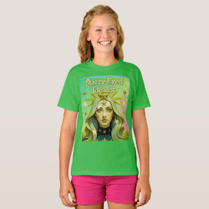 CAMISETA IDEALISTA CON OJOS DE ESTRELLAS