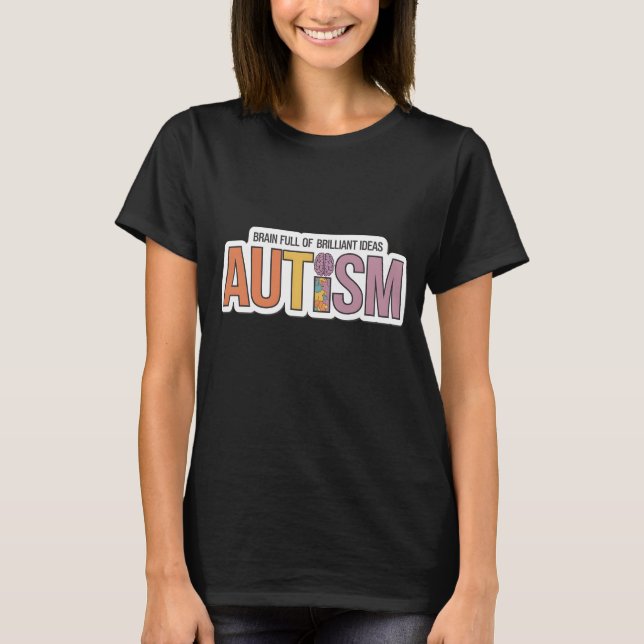 Camiseta Ideas brillantes en el cerebro (Anverso)