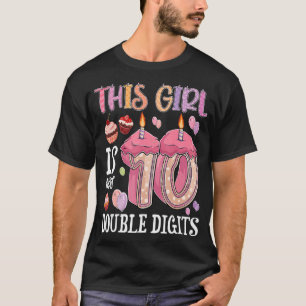 Camiseta Ideas chicas de 10 años 10 años Doble dígito