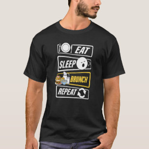 Camiseta Ideas de Brunch Recetas de Comida Mimosa Desayuno 