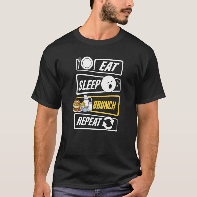 Camiseta Ideas de Brunch Recetas de Comida Mimosa Desayuno  (Anverso)