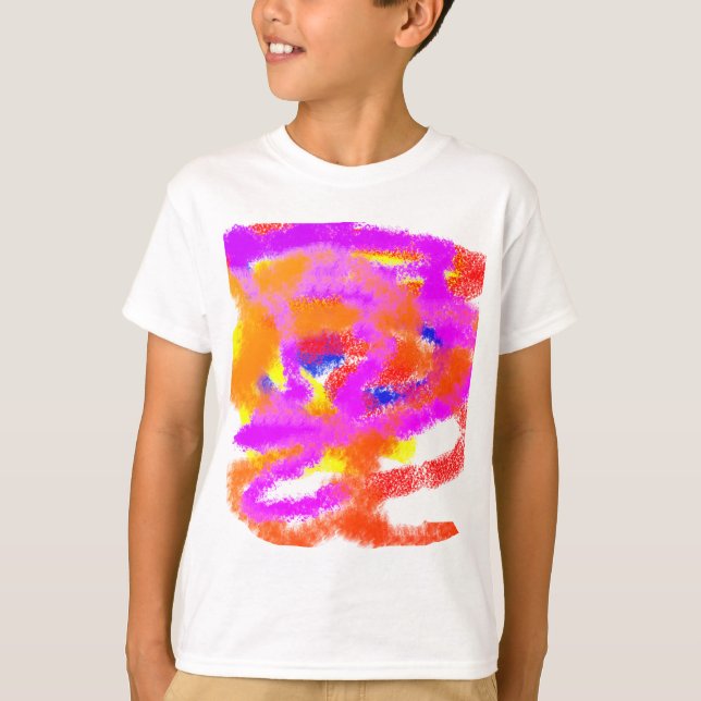 Camiseta Ideas de color estrés mental abstracto (Anverso)
