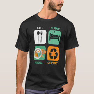 Camiseta Ideas de preparación de la comida Contenedor de pé