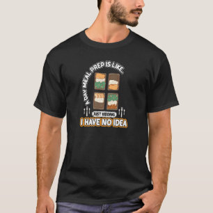 Camiseta Ideas de preparación de la comida Contenedor de pé