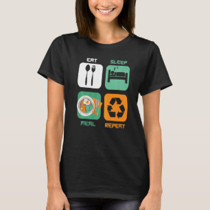 Camiseta Ideas de preparación de la comida Contenedor de pé