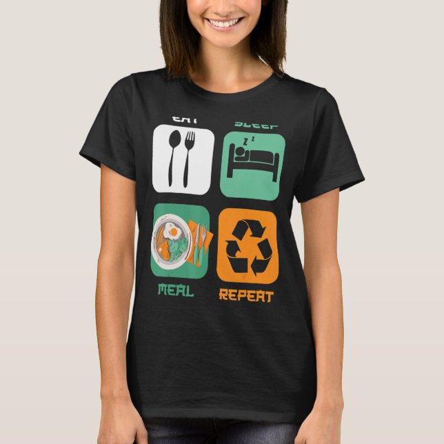Camiseta Ideas de preparación de la comida Contenedor de pé (Anverso)