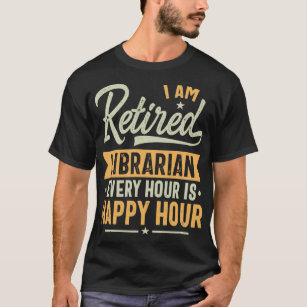 Camiseta Ideas de regalo bibliotecario retirado para biblio