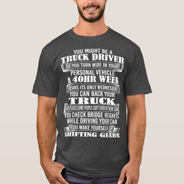 Camiseta Ideas De Regalo De Camiones Para Los Conductores D (Anverso)