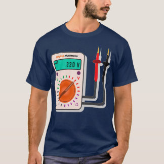 Camiseta Ideas de regalo de diseño de multímetro eléctrico
