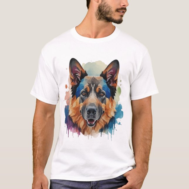 Camiseta Ideas de regalo de perro pastor alemán (Anverso)