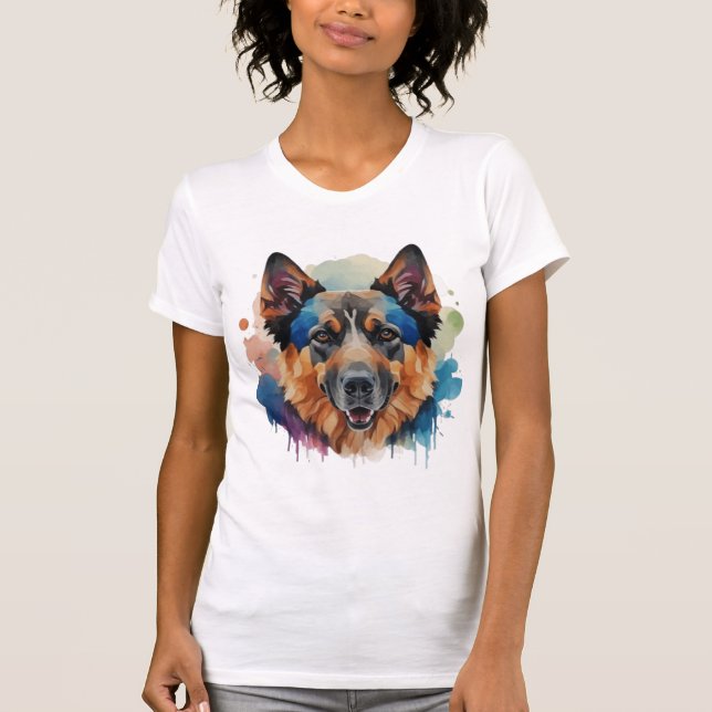 Camiseta Ideas de regalo de perro pastor alemán (Anverso)