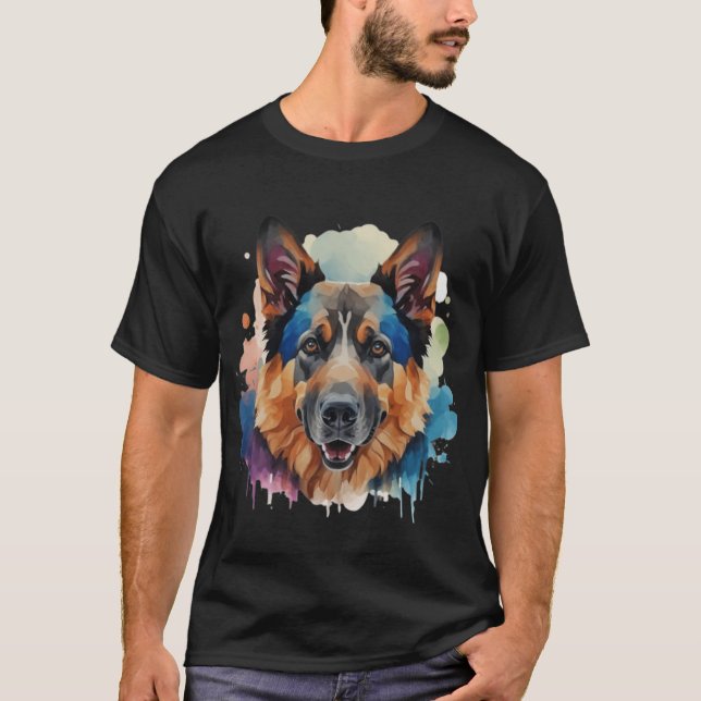 Camiseta Ideas de regalo de perro pastor alemán (Anverso)